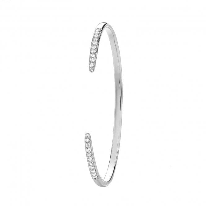 Silver rhodium Plated Zirconia Bangle G4431Acotis Silver JewelleryTH - G4431