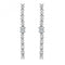 Silver rhodium Plated Zirconia Drop Earrings G51206Acotis Silver JewelleryTH - G51206