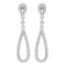 Silver rhodium Plated Zirconia Drop Earrings G51209Acotis Silver JewelleryTH - G51209