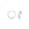 Silver rhodium Plated Zirconia Hinged Earrings G51323Acotis Silver JewelleryTH - G51323