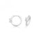 Silver rhodium Plated Zirconia Hinged Earrings G51325CZAcotis Silver JewelleryTH - G51325CZ