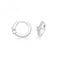 Silver rhodium Plated Zirconia Hinged Earrings G51326Acotis Silver JewelleryTH - G51326