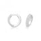 Silver rhodium Plated Zirconia Hinged Earrings G51334Acotis Silver JewelleryTH - G51334