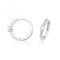 Silver rhodium Plated Zirconia Hinged Earrings G51335Acotis Silver JewelleryTH - G51335