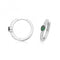 Silver rhodium Plated Zirconia Hinged Earrings G51337EMAcotis Silver JewelleryTH - G51337EM