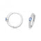 Silver rhodium Plated Zirconia Hinged Earrings G51337SAAcotis Silver JewelleryTH - G51337SA