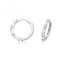 Silver rhodium Plated Zirconia Hinged Earrings G51338CZAcotis Silver JewelleryTH - G51338CZ