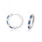 Silver rhodium Plated Zirconia Hinged Earrings G51338SAAcotis Silver JewelleryTH - G51338SA