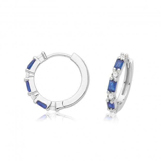 Silver rhodium Plated Zirconia Hinged Earrings G51338SAAcotis Silver JewelleryTH - G51338SA