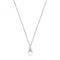 Silver rhodium Plated Zirconia Initial Necklace G3395/AAcotis Silver JewelleryTH - G3395/A