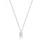 Silver rhodium Plated Zirconia Initial Necklace G3395/EAcotis Silver JewelleryTH - G3395/E