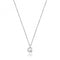 Silver rhodium Plated Zirconia Initial Necklace G3395/GAcotis Silver JewelleryTH - G3395/G