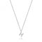 Silver rhodium Plated Zirconia Initial Necklace G3395/HAcotis Silver JewelleryTH - G3395/H