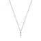 Silver rhodium Plated Zirconia Initial Necklace G3395/IAcotis Silver JewelleryTH - G3395/I