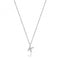 Silver rhodium Plated Zirconia Initial Necklace G3395/KAcotis Silver JewelleryTH - G3395/K