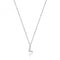 Silver rhodium Plated Zirconia Initial Necklace G3395/LAcotis Silver JewelleryTH - G3395/L