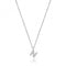 Silver rhodium Plated Zirconia Initial Necklace G3395/NAcotis Silver JewelleryTH - G3395/N