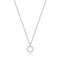 Silver rhodium Plated Zirconia Initial Necklace G3395/OAcotis Silver JewelleryTH - G3395/O
