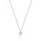 Silver rhodium Plated Zirconia Initial Necklace G3395/PAcotis Silver JewelleryTH - G3395/P