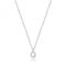 Silver rhodium Plated Zirconia Initial Necklace G3395/QAcotis Silver JewelleryTH - G3395/Q