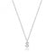 Silver rhodium Plated Zirconia Initial Necklace G3395/SAcotis Silver JewelleryTH - G3395/S