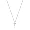 Silver rhodium Plated Zirconia Initial Necklace G3395/TAcotis Silver JewelleryTH - G3395/T