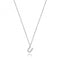 Silver rhodium Plated Zirconia Initial Necklace G3395/UAcotis Silver JewelleryTH - G3395/U