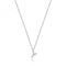 Silver rhodium Plated Zirconia Initial Necklace G3395/YAcotis Silver JewelleryTH - G3395/Y