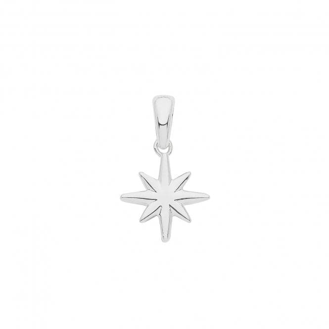 Silver rhodium Star Charm G61077Acotis Silver JewelleryTH - G61077