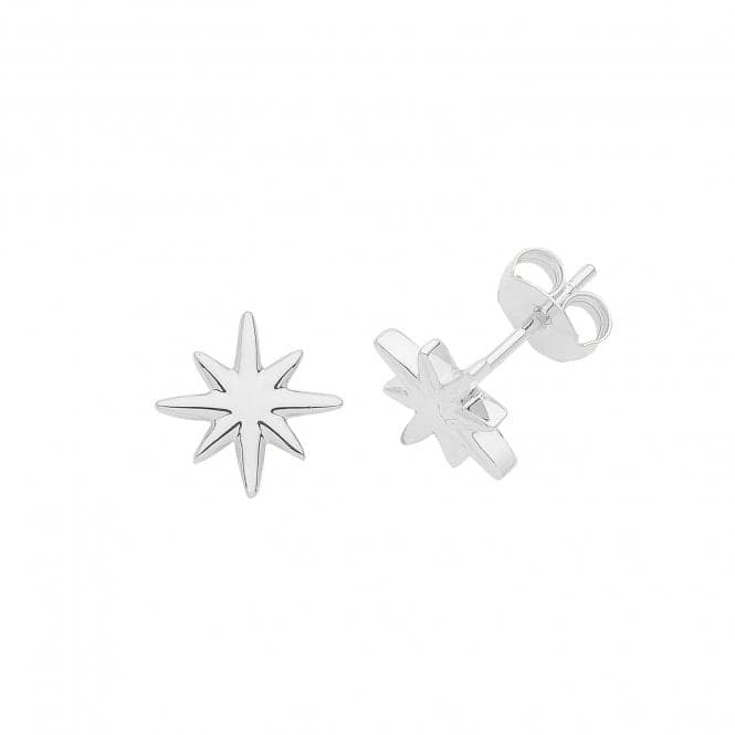 Silver rhodium Star Studs G51269Acotis Silver JewelleryTH - G51269