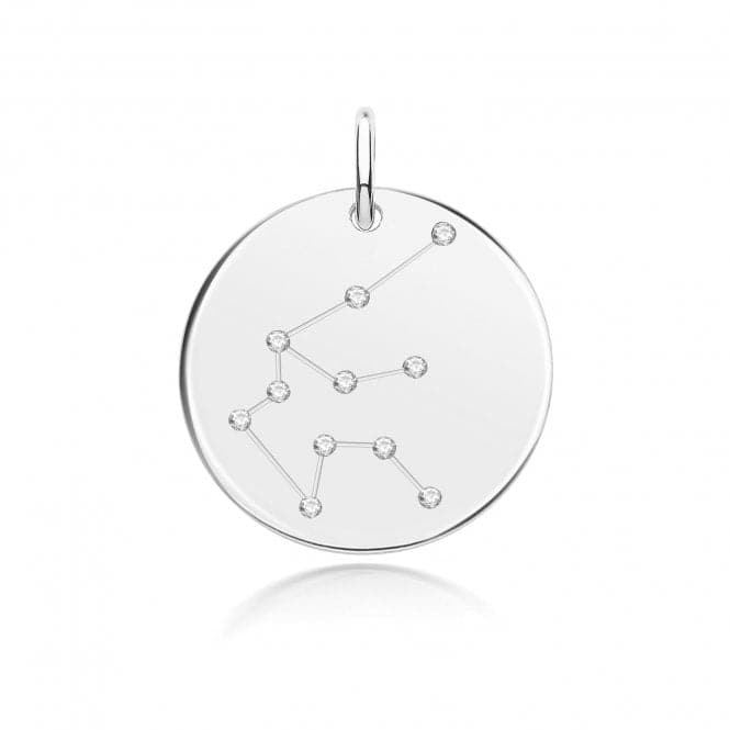 Silver rhodium Zodiac Constellation Aquarius G61103Acotis Silver JewelleryTH - G61103