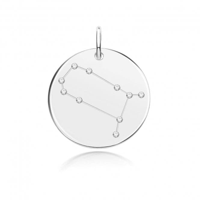 Silver rhodium Zodiac Constellation Gemini G61104Acotis Silver JewelleryTH - G61104