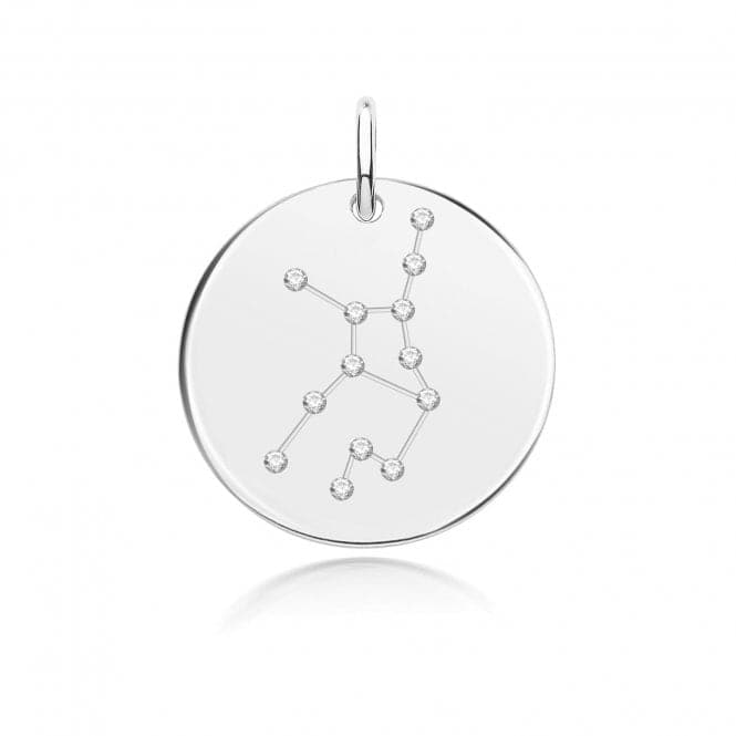 Silver rhodium Zodiac Constellation Virgo G61106Acotis Silver JewelleryTH - G61106