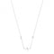 Silver rhodiumed Heart Beat Necklace G3393Acotis Silver JewelleryTH - G3393