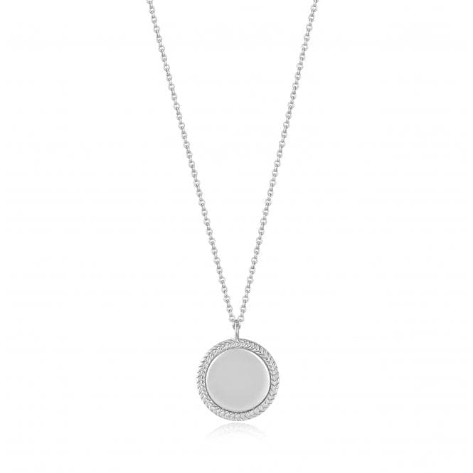 Silver Rope Disc Necklace N036 - 03HAnia HaieN036 - 03H