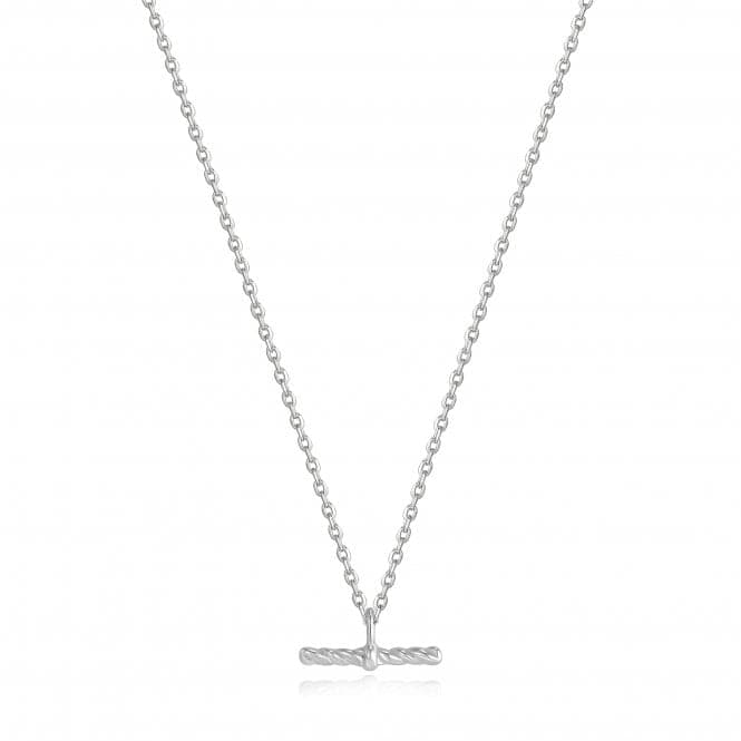 Silver Rope T - Bar Necklace N036 - 01HAnia HaieN036 - 01H