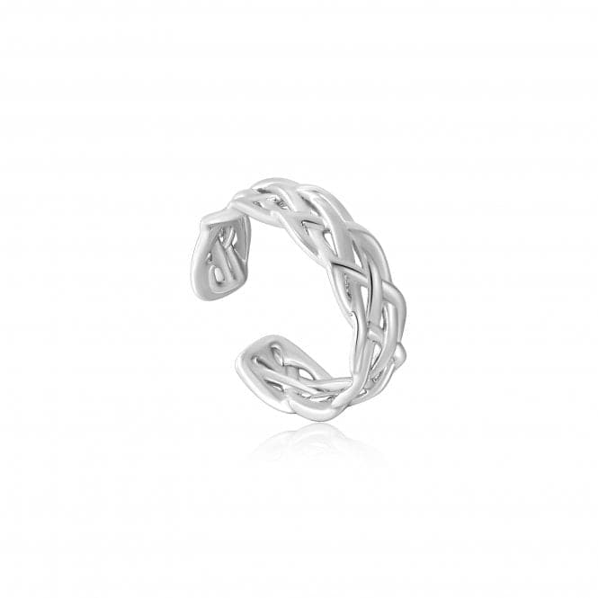 Silver Rope Wide Adjustable Ring R036 - 02HAnia HaieR036 - 02H