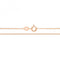 Silver Rose Gold Plated Fine Curb Chain G1039RAcotis Silver JewelleryG1039R/16