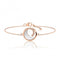 Silver Rose Gold Plated Mother of Pearl Cubic Zirconia Bracelet SBG0044RSilver & CoSBG0044R