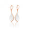 Silver Rose Gold Plated Mother of Pearl Cubic Zirconia Earrings SEG0088RSilver & CoSEG0088R
