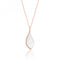 Silver Rose Gold Plated Mother of Pearl Cubic Zirconia Pendant SPG0073RSilver & CoSPG0073R