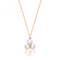Silver Rose Gold Plated Pearl Cubic Zirconia Pendant SPG0077RSilver & CoSPG0077R