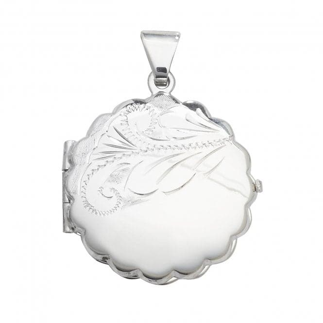 Silver Round Locket G6908Acotis Silver JewelleryTH - G6908