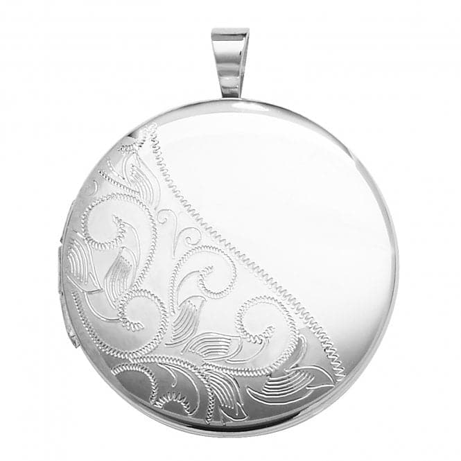 Silver Round Locket G6942Acotis Silver JewelleryTH - G6942