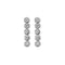 Silver Round Zirconia Drop Earrings G5019Acotis Silver JewelleryTH - G5019