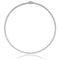 Silver Rub Over Set 3mm Round Cubic Zirconia Line Necklace SNG0011Silver & CoSNG0011