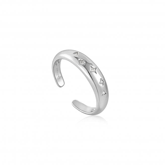 Silver Scattered Stars Adjustable Ring R034 - 01HAnia HaieR034 - 01H
