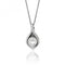 Silver Shell Design Pearl Cubic Zirconia Chain Pendant SPG0051CZSilver & CoSPG0051CZ