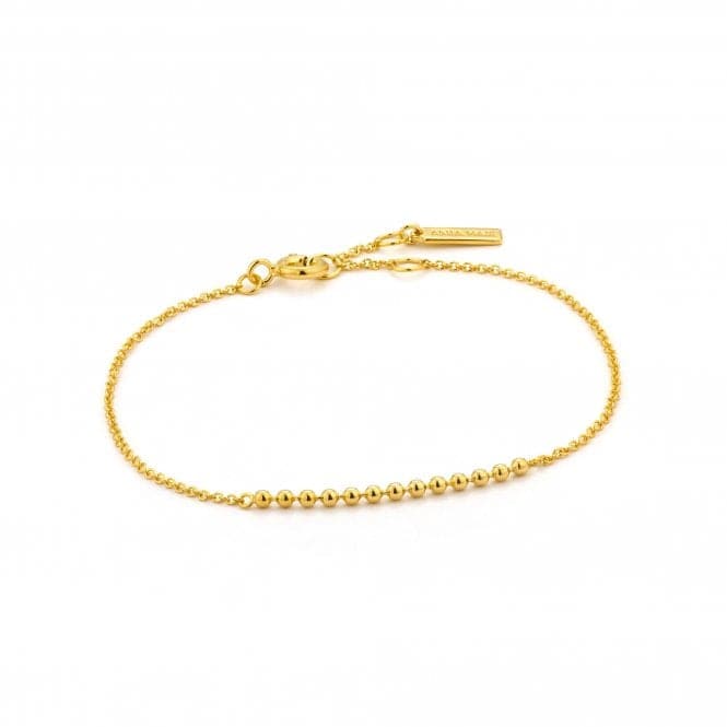 Silver Shiny Gold Plated Modern Multiple Balls Bracelet B002 - 01GAnia HaieB002 - 01G