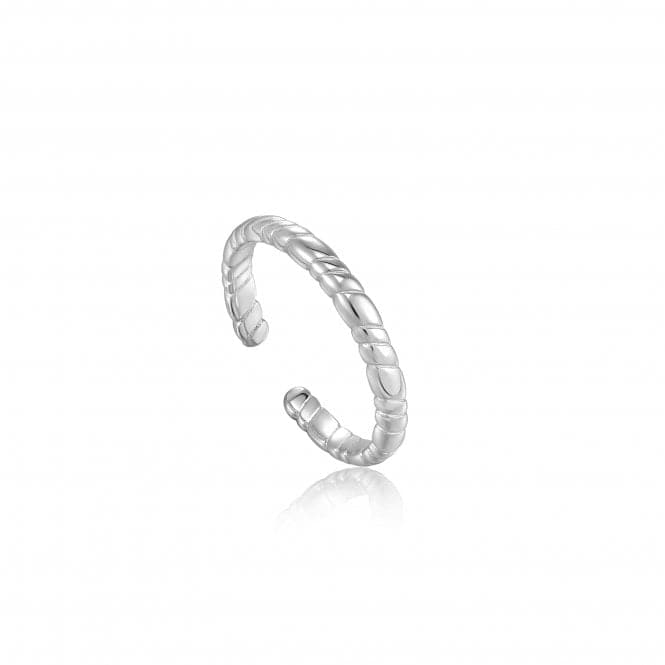 Silver Smooth Twist Thin Band Ring R038 - 01HAnia HaieR038 - 01H